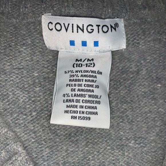 Covington Snowflake V-Neck Sweater Size Medium - Picture 5 of 6